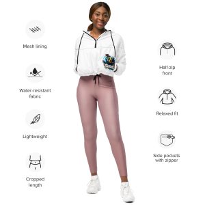 I&J Women’s cropped windbreaker