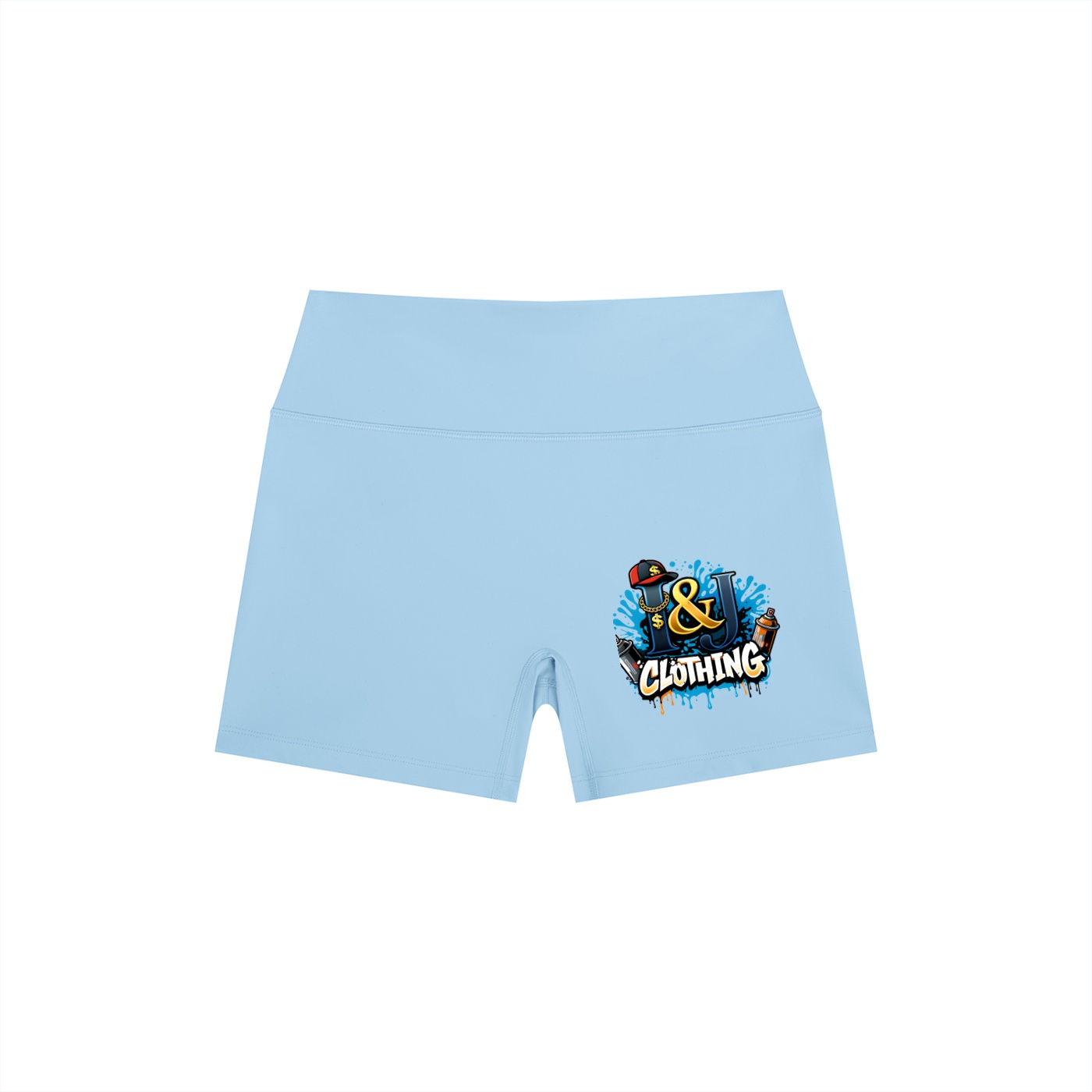 I&J Women’s High Rise Yoga Shorts - Image 9