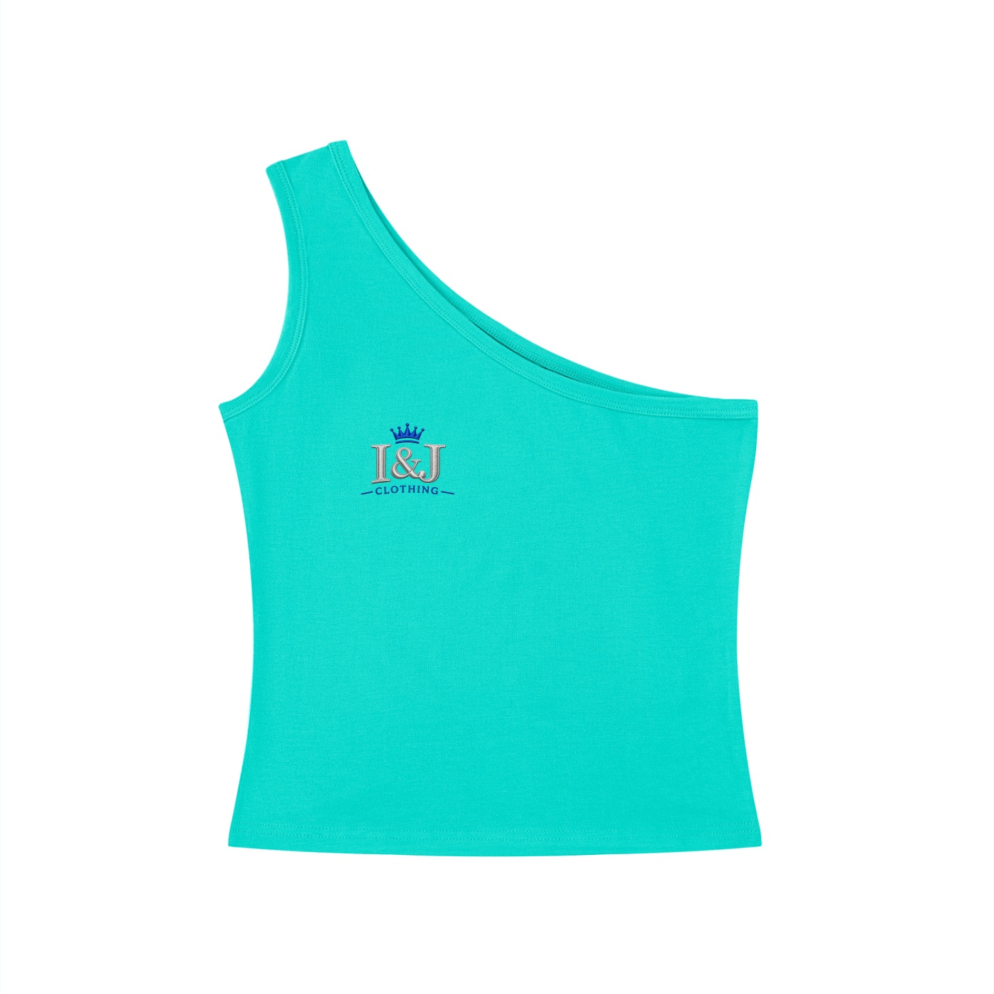 I&J Women's One-Shoulder Crop T-Shirt - Image 5