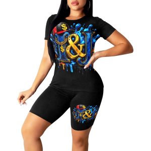 I&J YOGA SUIT Women's Short Yoga Set