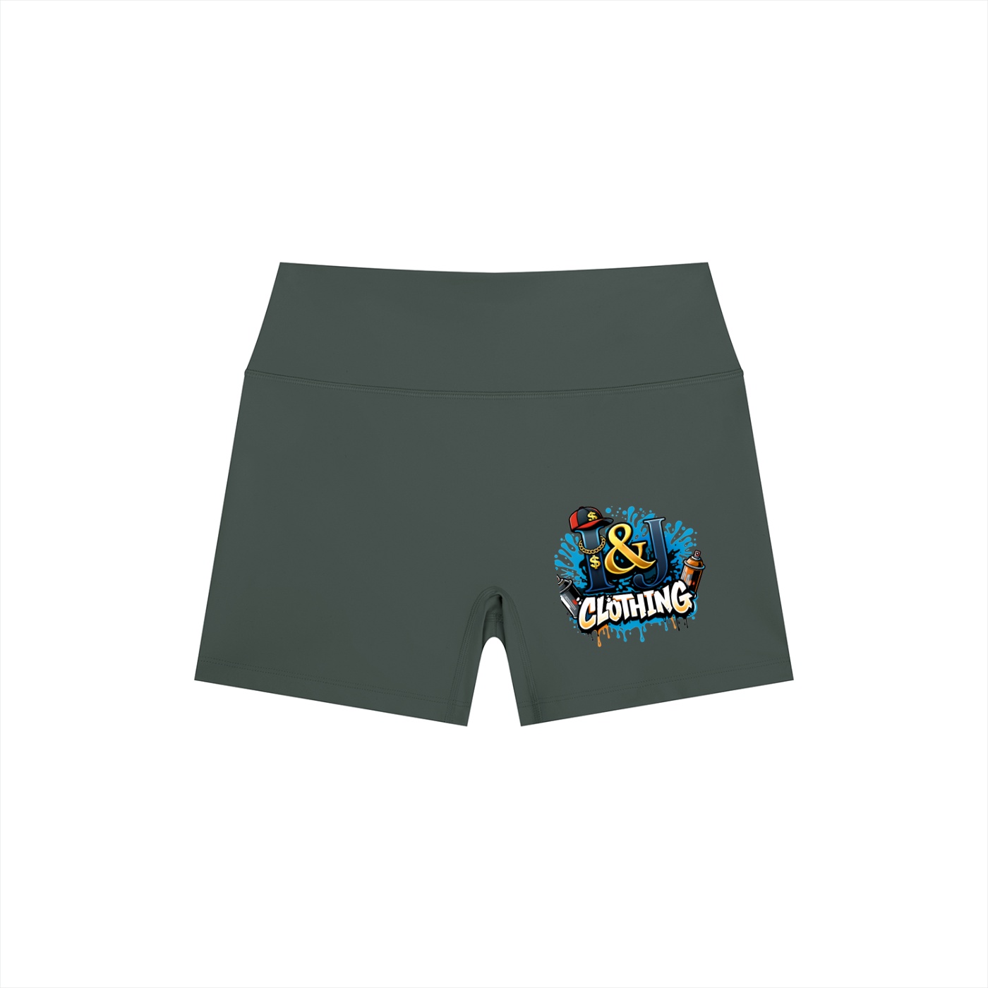 I&J Women’s High Rise Yoga Shorts - Image 7